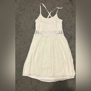 Charlotte Russe White Lace Kids Dress
